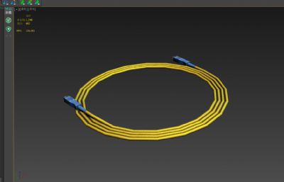 光纤跳线,光纤接入线3D模型低模