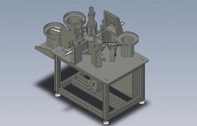 转盘式铆接机3D模型