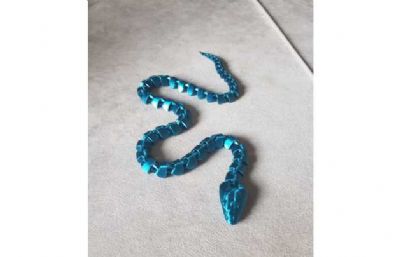 铰接式蛇形玩具模型,stl,blend格式