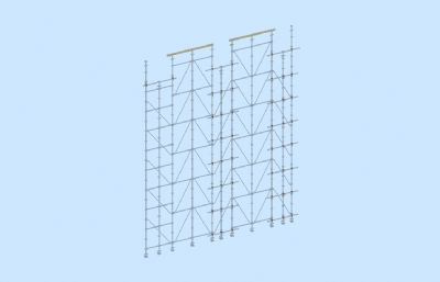 盘扣式脚手架3D模型