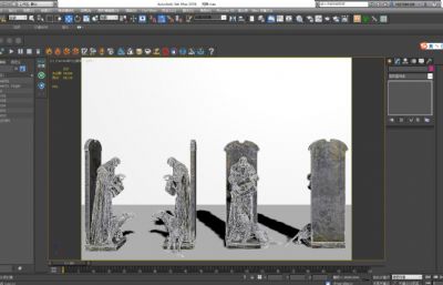 古墓雕像,死神雕塑3D模型,FBX,SKP,MAX三种格式