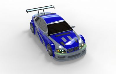 M3 GTR跑车超跑图纸模型