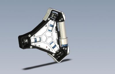 平板战斗机器人比赛车3D图纸,step格式