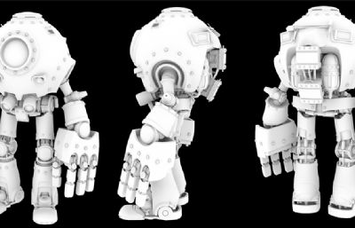 重甲机器人,机甲maya模型,MB,OBJ两种格式(网盘下载)