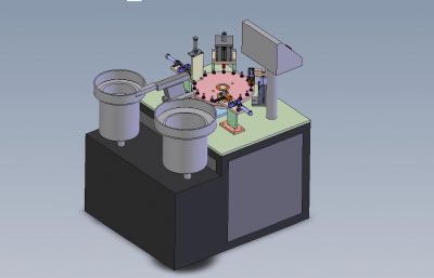 铝件自动铆合机,铆接机solidworks图纸模型