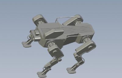 四足机器狗,战场货运机器3D图纸模型,OBJ,STL等格式