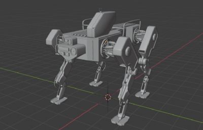 四足机器狗,战场货运机器3D图纸模型,OBJ,STL等格式
