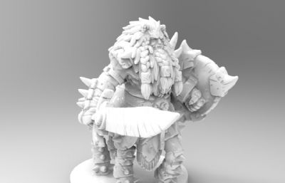 半兽人战士3D打印图纸模型