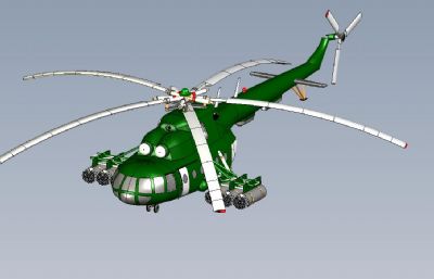 俄式直升机STP格式模型