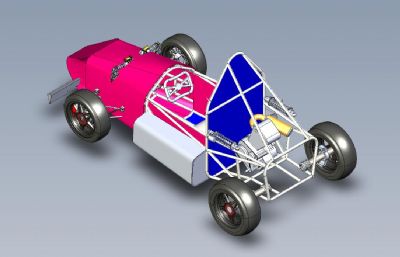 拉力赛赛车3D数模图纸,IGS格式