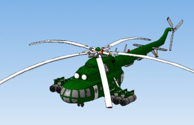 俄式直升机STP格式模型