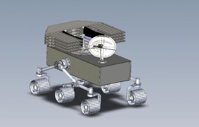 星球探险车,月球车STEP格式模型