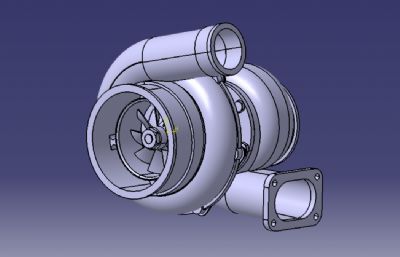 涡轮增压器STP格式图纸模型