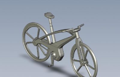 自行车,山地车造型STP格式图纸模型