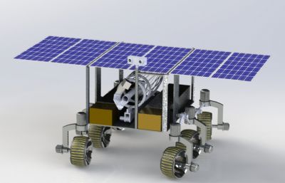 一款月球车STEP格式图纸模型