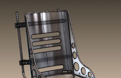 汽车座椅钢架框架结构Solidworks图纸模型