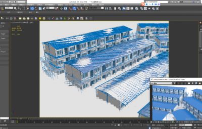 施工工地板房,施工宿舍,工地宿舍3D模型