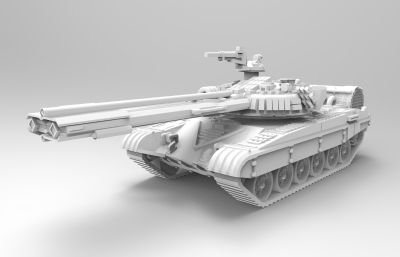 T-72主战坦克模型3D打印图纸