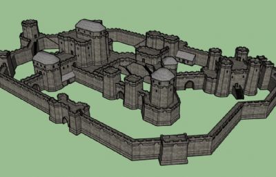 简易大城堡3D打印图纸模型