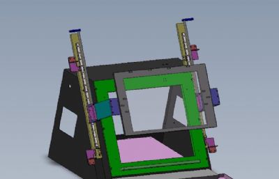 液晶面板电机定子测试机3D模型
