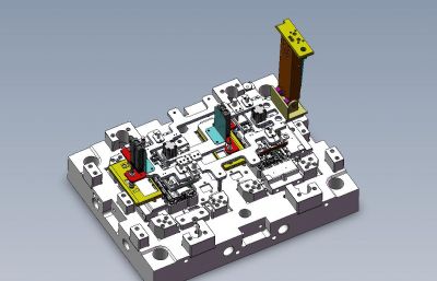 手机预埋钢片机solidworks图纸模型