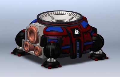 星际争霸人族基地3D模型