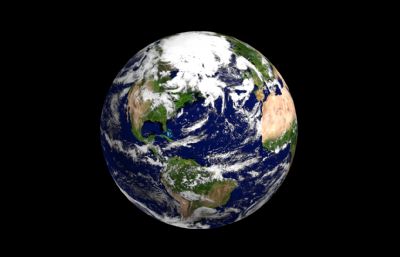 高精度写实地形地球3D模型
