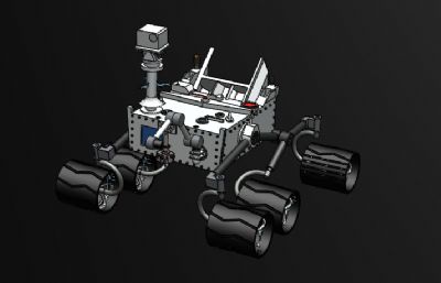 火星探索车,星球探险车Solidworks图纸模型