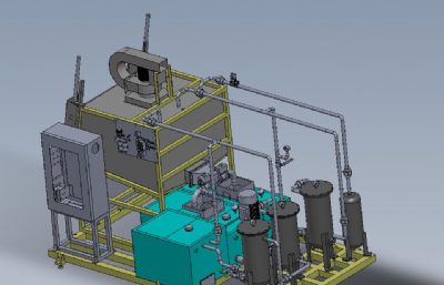 油泵站设备 （SW设计）3D模型