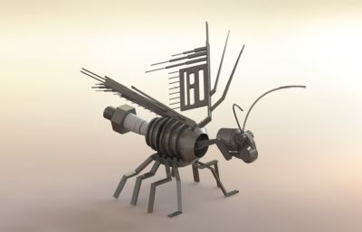 创意拼装小飞虫模型