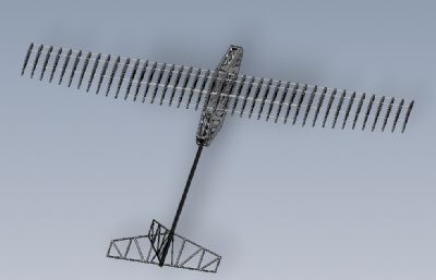 简易铝合金航模飞机模型