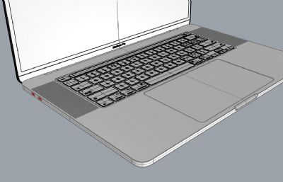 macbook pro 16寸 2021笔记本电脑3D模型