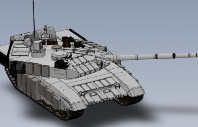 俄罗斯T90坦克3D模型