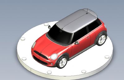 mini cooper小轿车模型,STEP格式