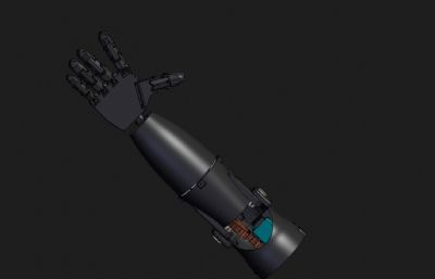 仿生机械臂,机械手臂结构STP格式模型