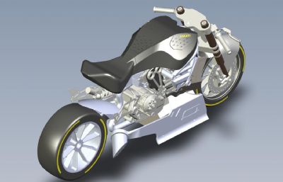 机车,摩托车3D模型,STEP,IGS格式