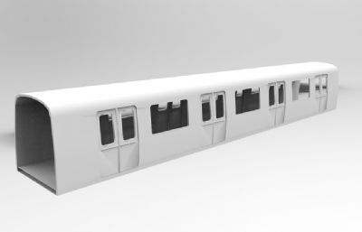 武汉地铁车身框架模型