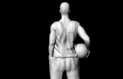 10号篮球运动员3D打印模型