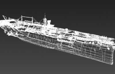 影视级翔鹤号航空母舰3D模型