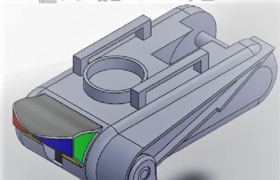 三足机器人车3D数模图纸