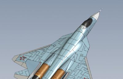 Su-57苏57战斗机STP格式图纸模型