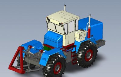 农用拖拉机STP格式模型