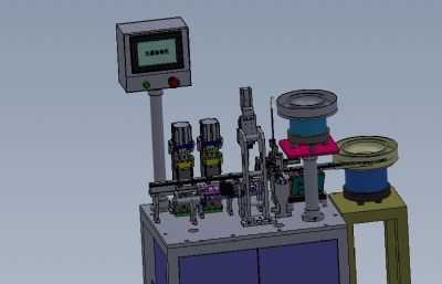 自动化RP10电阻片测试机solidworks图纸模型