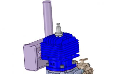 发动机3D模型图纸,STP格式