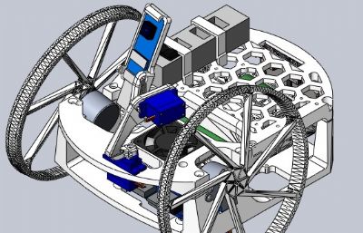 自动化智能机器人小车3D数模图纸