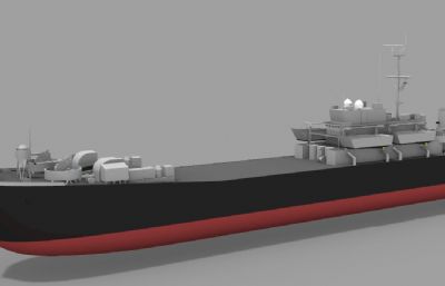 中海级战车登陆舰,登陆舰造型模型,RHINO设计(网盘下载)