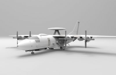 AG-16预警机3D模型图纸