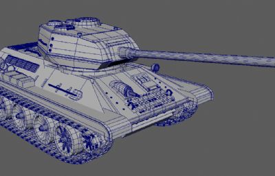 坦克,步战车maya模型素模