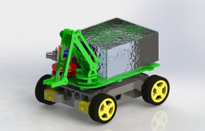 农业喷雾机器人小车图纸模型,STEP格式