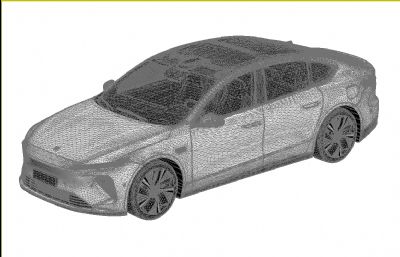 2022款蔚来NIO-ET7纯电动新能源轿车3D模型,MAX,MB,FBX,OBJ等格式